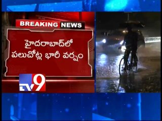 Heavy rain disrupts normal life in Hyderabad