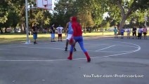 Spider-man joue au basket.. fun!