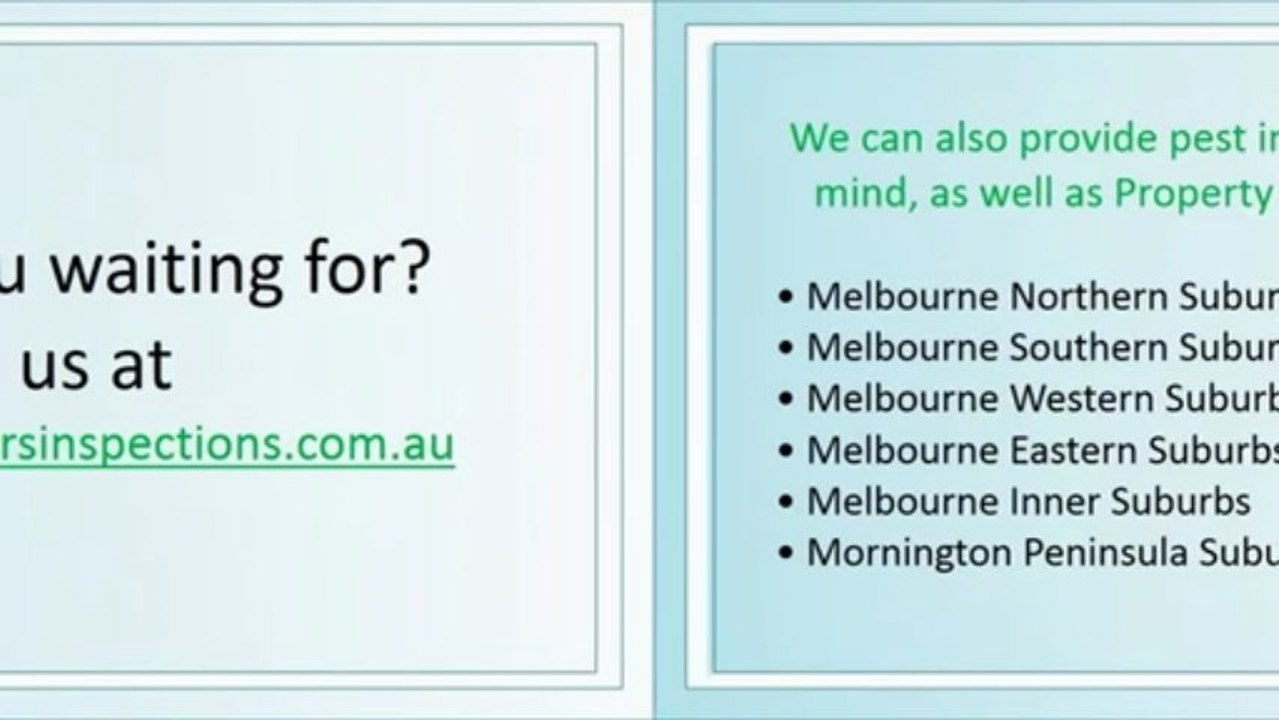 Melbourne’s Leading Pre purchase Building Inspections