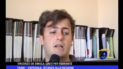 Trani | Ospedale, istanza alla Regione