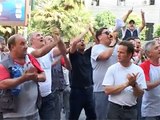 Napoli - La protesta dei dipendenti Asub fuori alla Provincia (11.07.13)