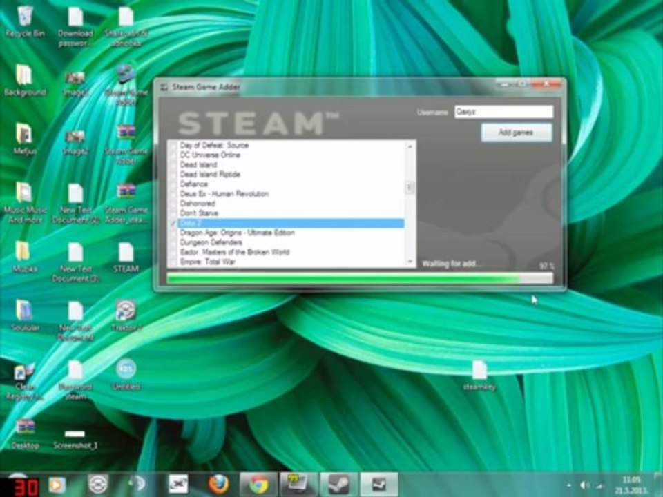 Steam key generator 2013 June] (HD)