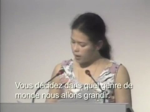 Severn Cullis-Suzuki à l'ONU