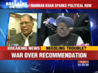 Rahman Khan sparks political row