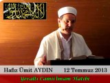 Cuma Vaaz'ı Yeraltı Camii İmam Hatibi / Hafız Ümit AYDIN