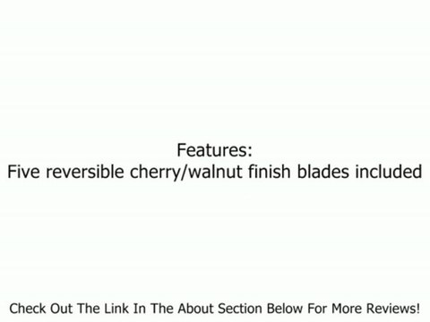 Fanimation FP5220OB Andover Ceiling Fan, Oil Rubbed Bronze Finish, 5 Cherry/Walnut Blades, Frosted Glass Review