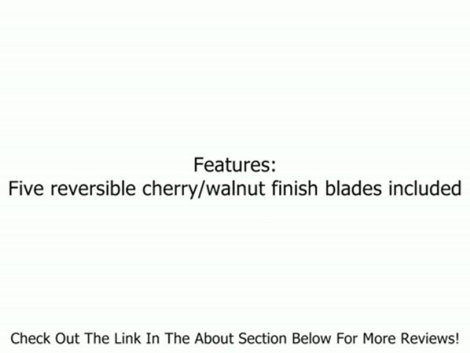 Fanimation FP5220OB Andover Ceiling Fan, Oil Rubbed Bronze Finish, 5 Cherry/Walnut Blades, Frosted Glass Review