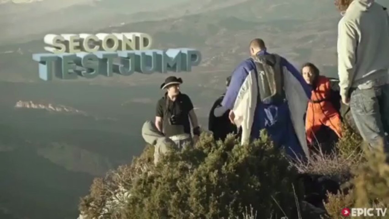 Amazing flying suit