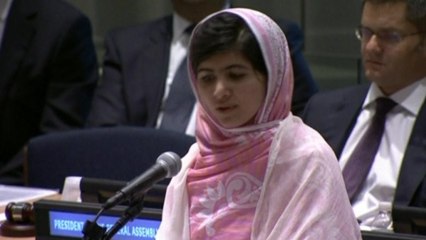 Pakistan's Malala, shot by Taliban, takes education plea to U.N.
