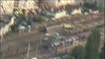 Brétigny : images aériennes de la catastrophe ferroviaire