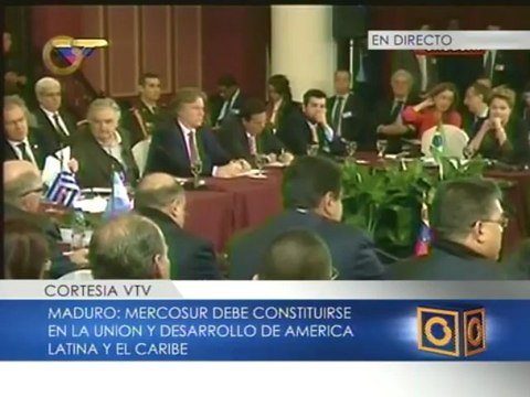 Presidente Maduro: Nos comprometemos a reincorporar a Paraguay como miembro activo del Mercosur