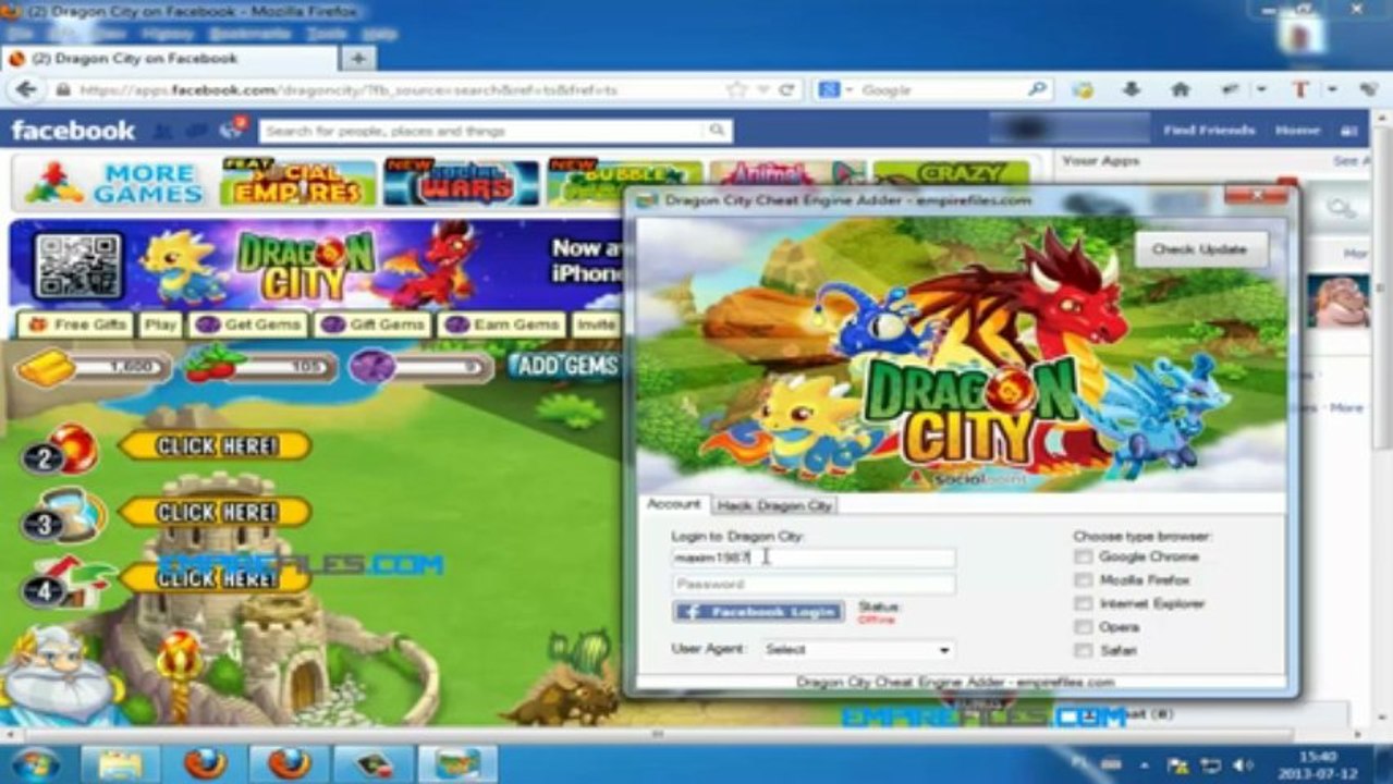Dragon City  Cheat Engine Adder - Dragon City Hack Free Gold, Gems, Food