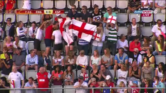 Inglaterra 2 - 3 España UEFA Euro Femenina 2013 Suecia 1º Parte