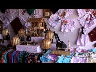 Arts and crafts on display at the Integrated Child Development stall