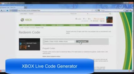 XBOX Live Code Generator % Générateur % Download July - August Update