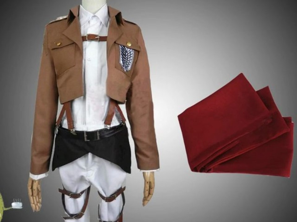 Attack on Titan Cosplay Mikasa Ackerman Jacket Costume Scouting Legion