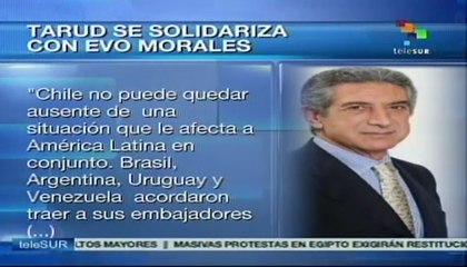 Dipuatdo chileno piden a Piñera solidarizarse con Evo Morales