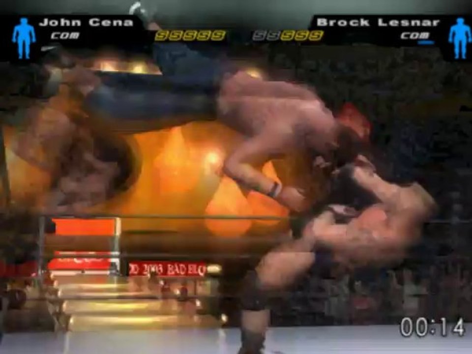 wwe here comes the pain ps2 - john cena vs brock lesnar