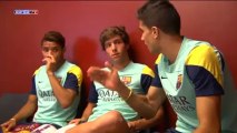 F.C. Barcelona players begin routine check-ups for pre-season warm-up