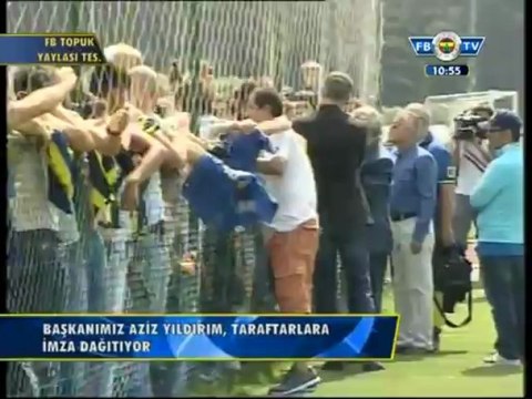 Aziz Yıldırım, Ersun Yanal ve Futbolcular, Topuk Yaylası'nda Taraftarlarla Buluştu