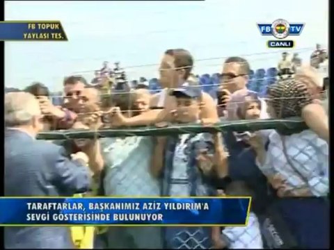 Aziz Yıldırım, Ersun Yanal ve Futbolcular, Topuk Yaylası'nda Taraftarlarla Buluştu