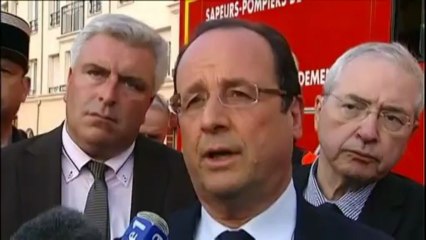 Hollande dit "sa solidarité aux familles"