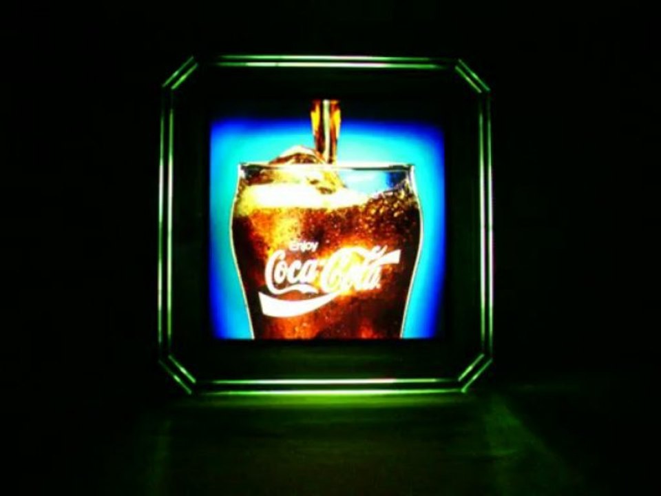 コカコーラ　懐かしい電飾