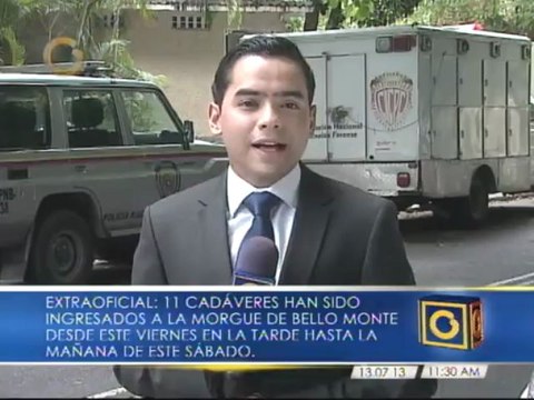 Extraoficial: En las últimas 12 horas han sido ingresados 11 cadáveres a la morgue de Bello Monte