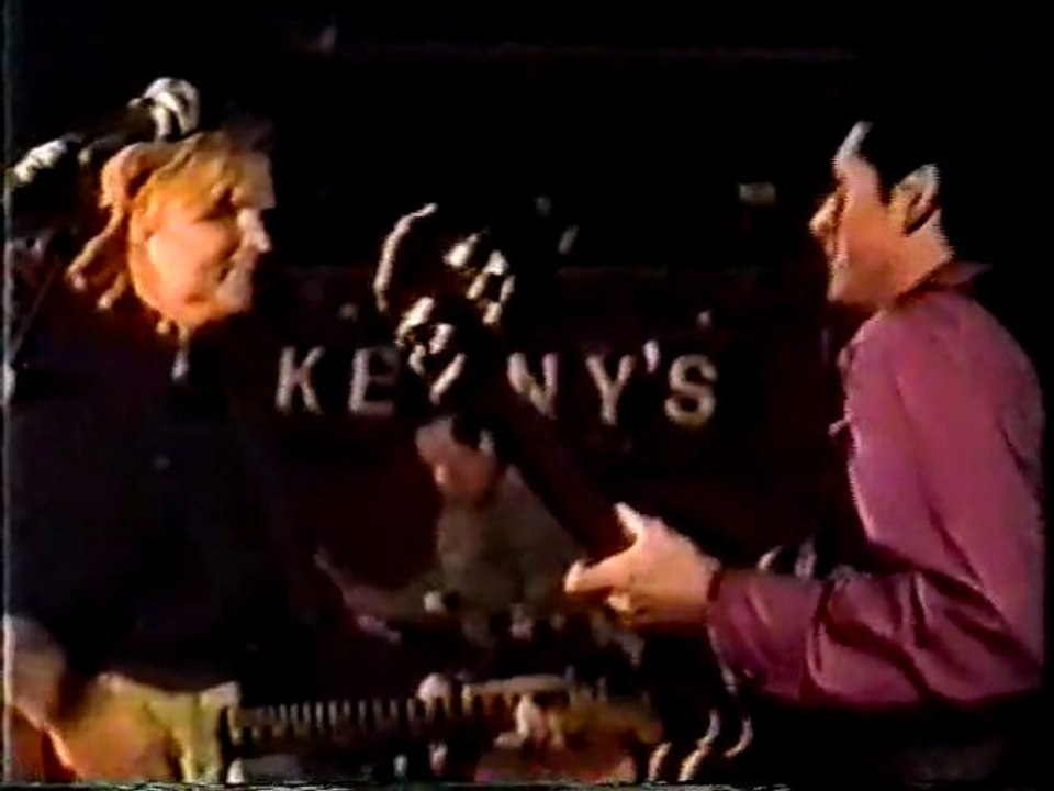 Billy Thompson onstage w / Hollywood Joe NYC 2-10-1997