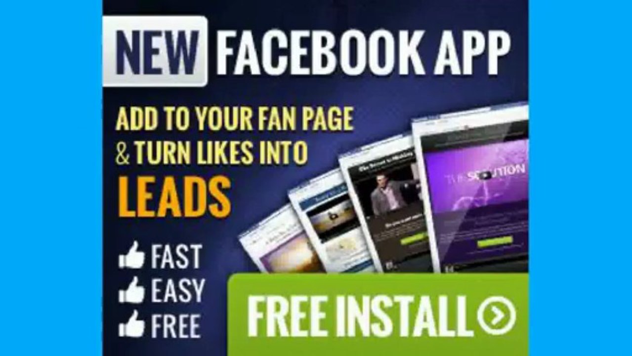 Facebook App - I'm Turning My Lkes Into Leads | Free Fan Page Builder