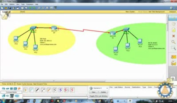 Packet Tracer CISCO CCNA - Aula 7 - Configuração Básica Roteador RIP- professorramos.com