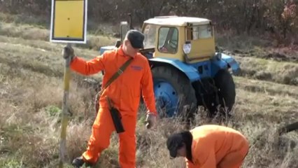 Замена рельса на перегоне.