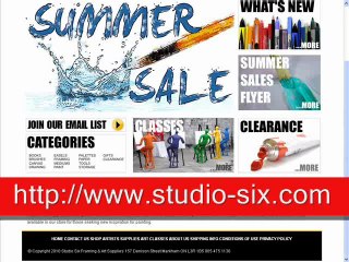 art supplies store toronto canada - studio six