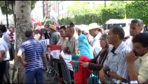 Tunus'ta Muhammed Mursi'ye destek gösterisi