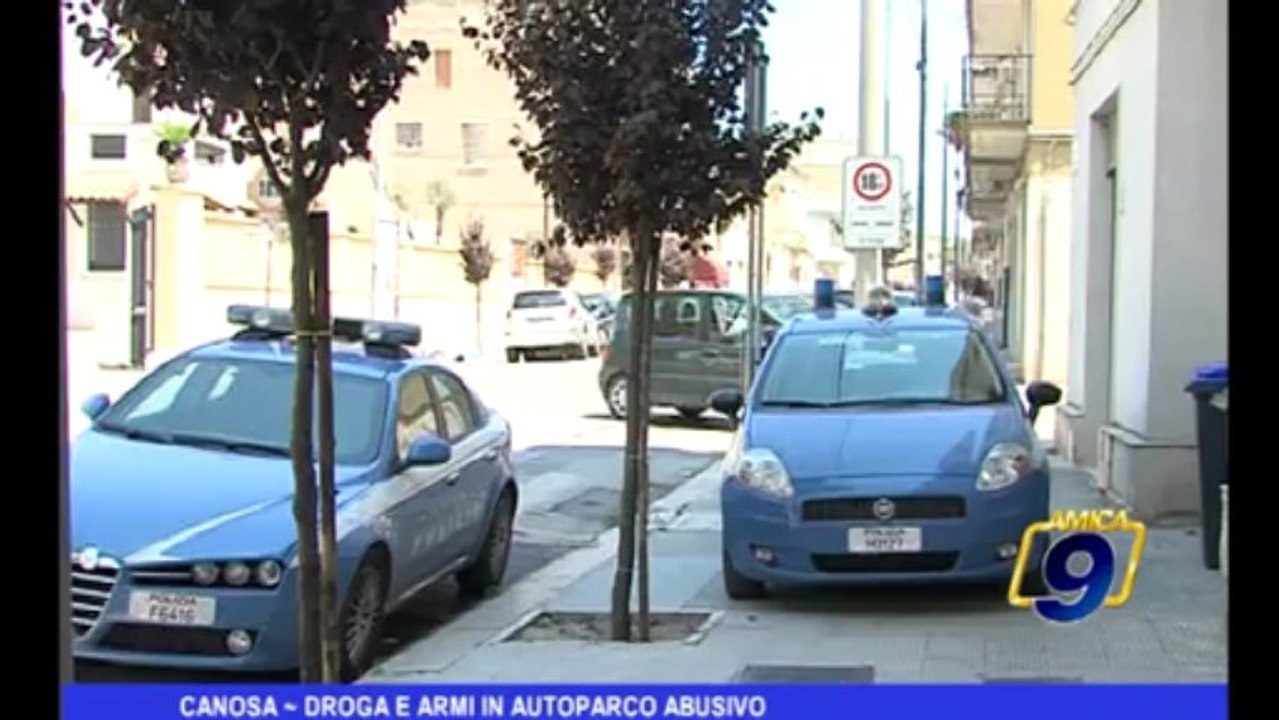 Canosa | Droga e armi in autoparco abusivo