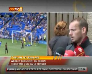 Shrewsbury Town Maçı Sonrası Sneijder ve Emre'nin Açıklamaları..