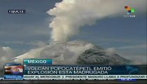 Volcán Popocatépetl emitió explosiones esta madrugada