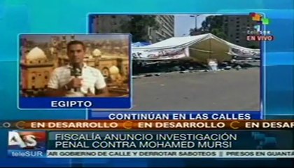 En las calles de Egipto aun se mantienen simpatizantes de Mursi