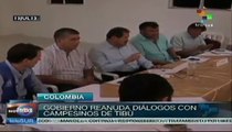 Gobierno colombiano reanuda diálogos con campesinos del Catatumbo