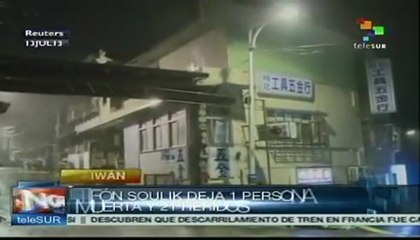 Tifón Soulik golpea a Taiwán y deja al menos un muerto