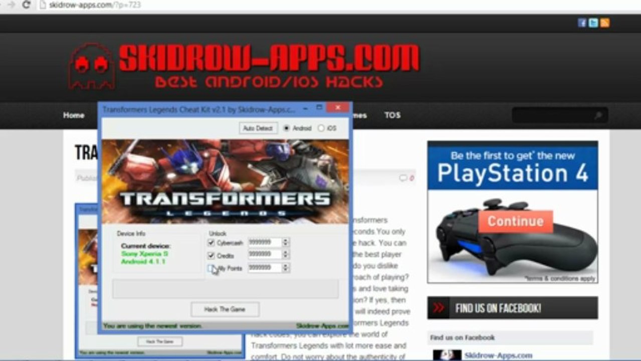 Transformers Legends Hack [ Android iOS ]
