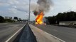 Explosion d'un camion transportant des bouteilles de gaz en Russie