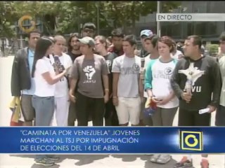 Jóvenes de Javu exigen al TSJ "que se repitan las elecciones presidenciales"