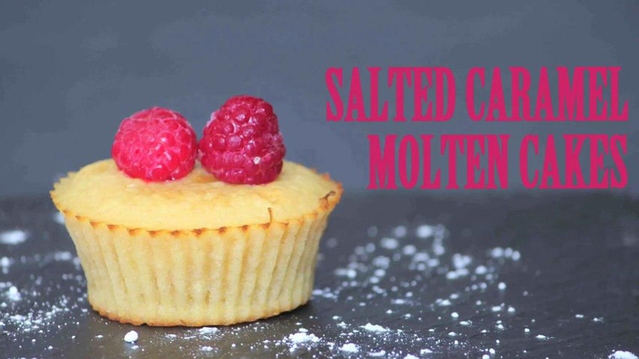 SALTED CARAMEL MOLTEN CAKES recipe - COUKiNE blog