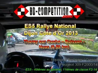Rallye Dijon cote d'Or 2013 - ES5