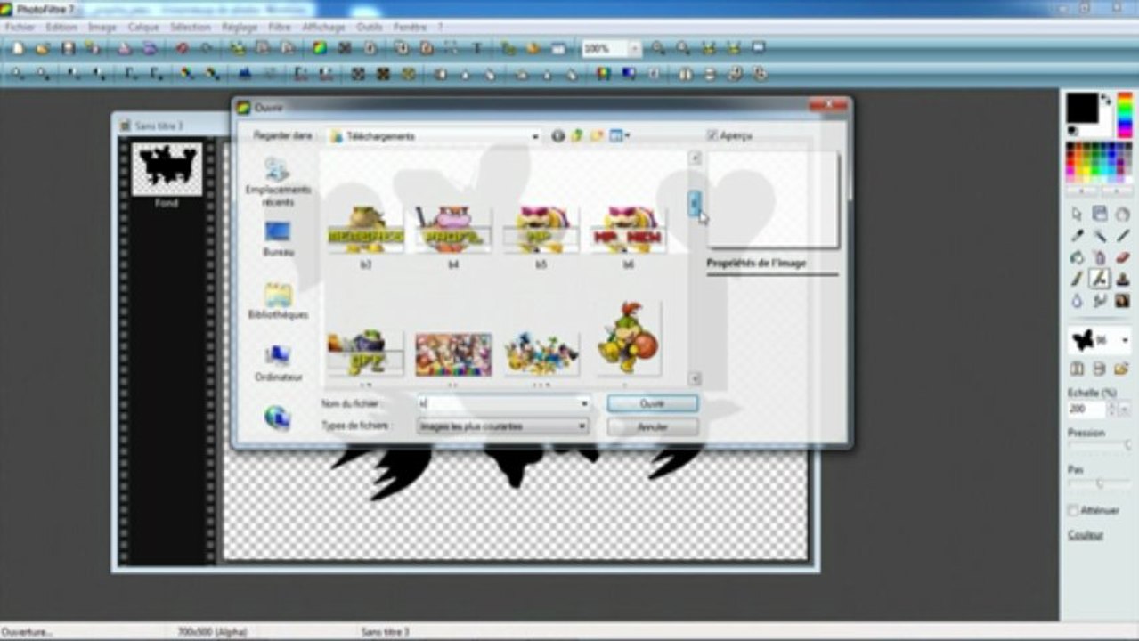 tutoriel photofiltre signature simple