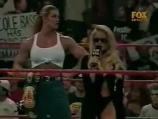 SABLE GIVES UP TITLE TO DEBRA THEN LEAVES THE WWE