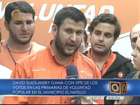 Smolansky vence al concejal Battistini con 59 por ciento en primarias de VP en el municipio El Hatillo