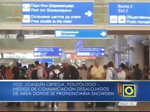 Globovisión desde Rusia: Medios de comunicación son desalojados del área donde se pronunciaría Snowden