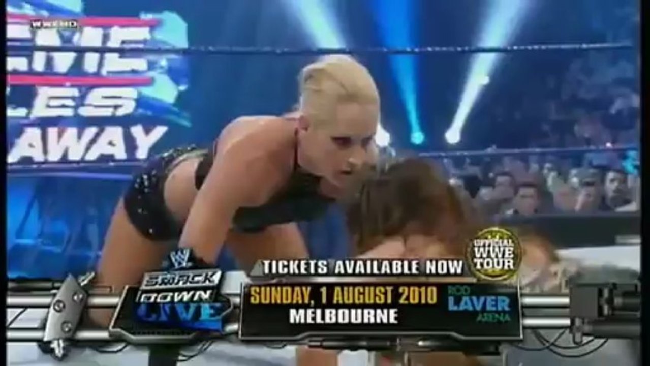 6.MICKIE JAMES VS MICHELLE BETH COMES OUT AND CHASES LAYCOOL 4 16 2010